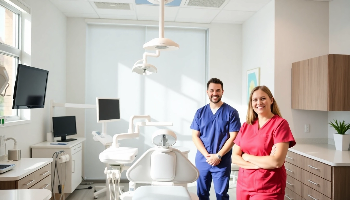 Friendly dental team at Ventura Bright Dental providing a consultation in a modern, welcoming