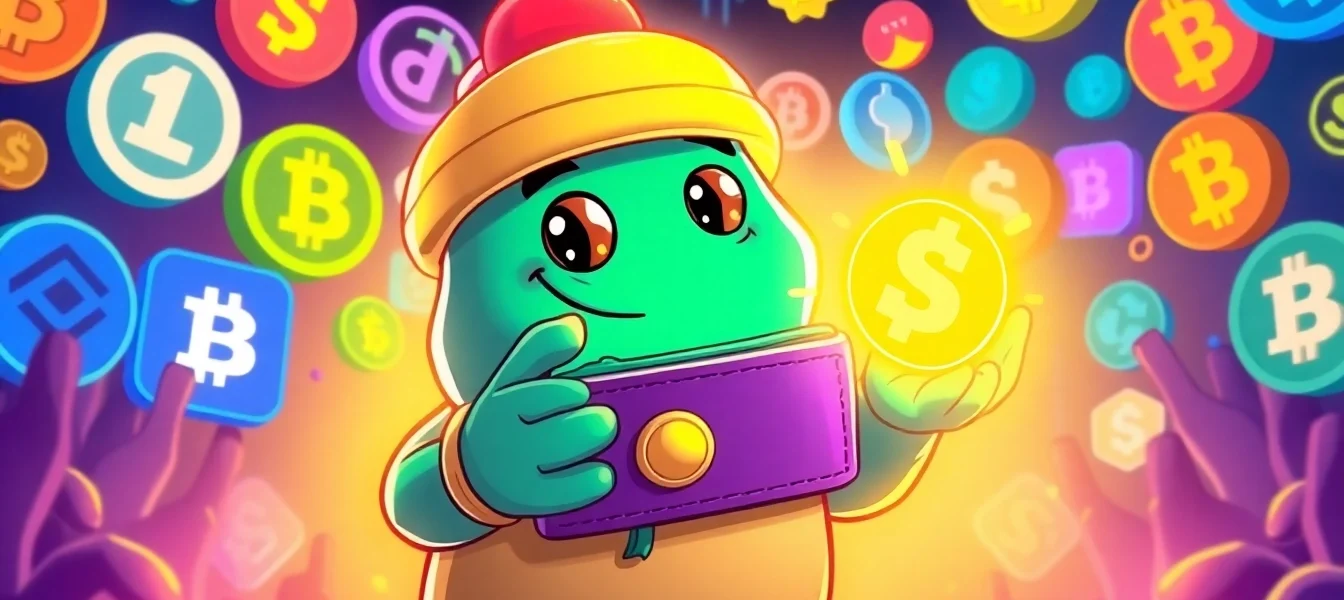 Visual featuring Angry Pepe Wallet with multi-chain tokens and GambleFi elements for crypto