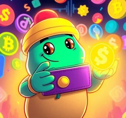 Visual featuring Angry Pepe Wallet with multi-chain tokens and GambleFi elements for crypto