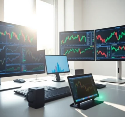 Professional trader analyzing financial charts for online trading UK to optimize investment